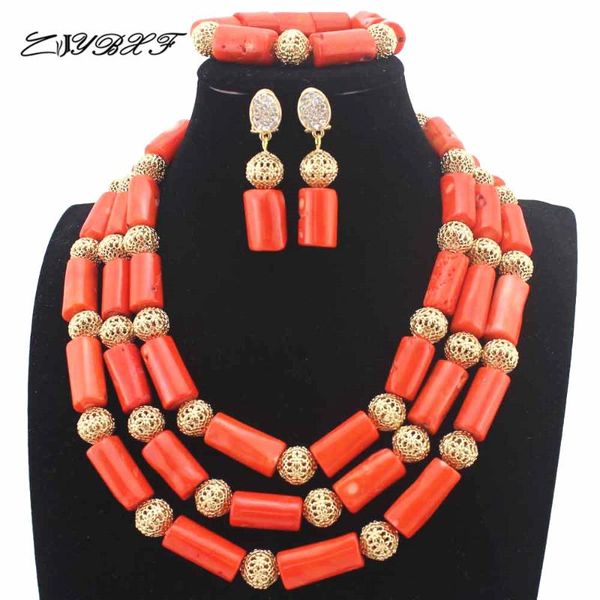 earrings & necklace african orange coral beads nigerian handmade jewelry set gift hd8859, Silver
earrings & necklace african orange coral beads nigerian handmade jewelry set gift hd8859, Silver