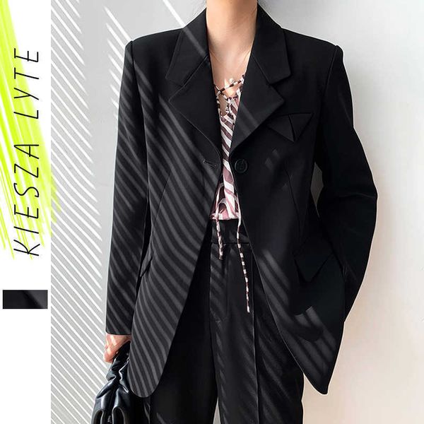 blazer for women british style autumn solid lapel suit blazers coat loose black fashion ladies jacket 210608, White;black
blazer for women british style autumn solid lapel suit blazers coat loose black fashion ladies jacket 210608, White;black