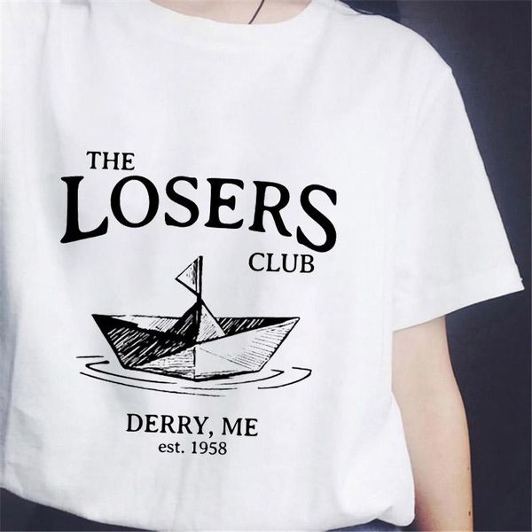 women's t-shirt 08the losers club letter boat fun print summer female casual short-sleeve tees ulzzang harajuku women, White
women's t-shirt 08the losers club letter boat fun print summer female casual short-sleeve tees ulzzang harajuku women, White