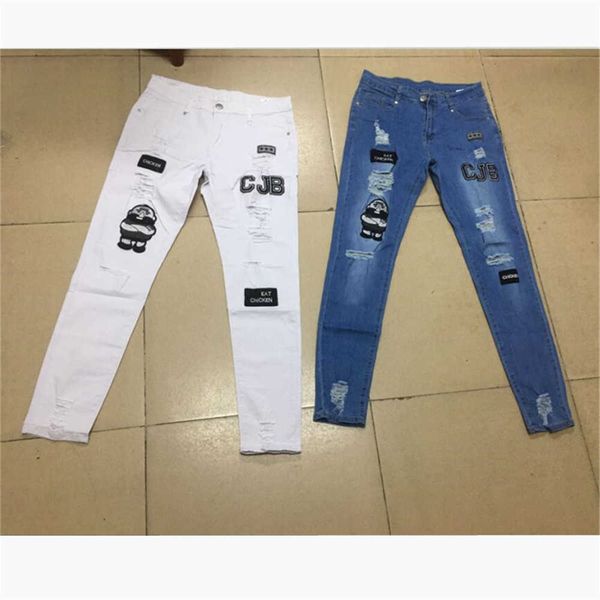 mens pants jeans men ripped patched badge painted jeans straight slim fit hip hop casual denim jean for man broken holes boys x0621, Blue
mens pants jeans men ripped patched badge painted jeans straight slim fit hip hop casual denim jean for man broken holes boys x0621, Blue