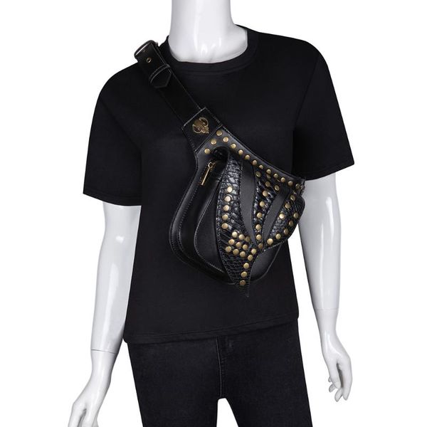 waist bags retro steam punk leather bag serpentine crossbody rock crocodile gothic rivet fanny packs fashion motorcycle leg
waist bags retro steam punk leather bag serpentine crossbody rock crocodile gothic rivet fanny packs fashion motorcycle leg