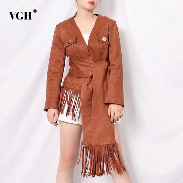 casual chic jacket for women v neck long sleeve patchwork tassel solid jackets female fashion clothing 2021 spring tide women's, Black;brown
casual chic jacket for women v neck long sleeve patchwork tassel solid jackets female fashion clothing 2021 spring tide women's, Black;brown