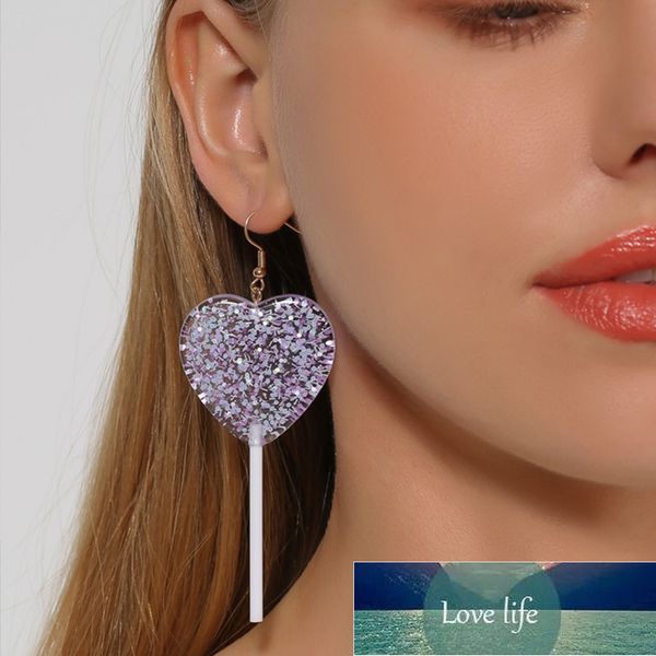 korean sweet heart lollipop earrings creative exaggerated star round drop earrings for women earing jewelry cute candy earings  factory pric, Silver
korean sweet heart lollipop earrings creative exaggerated star round drop earrings for women earing jewelry cute candy earings  factory pric, Silver