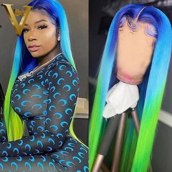 lace wigs green blue 13x4 frontal wig ombre colored human hair for women remy brazilian straight front pre plucked, Black;brown
lace wigs green blue 13x4 frontal wig ombre colored human hair for women remy brazilian straight front pre plucked, Black;brown