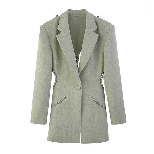 women's suits & blazers casual female hollow out solid blazer for women notched long sleeve korean spring fashion clothes, White;black
women's suits & blazers casual female hollow out solid blazer for women notched long sleeve korean spring fashion clothes, White;black