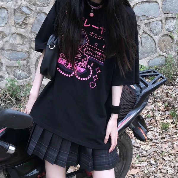 cartoon print tshirt women korean style t shirt short sleeve kawaii casual shirts summer plus size japanese women's t-shirt, White
cartoon print tshirt women korean style t shirt short sleeve kawaii casual shirts summer plus size japanese women's t-shirt, White