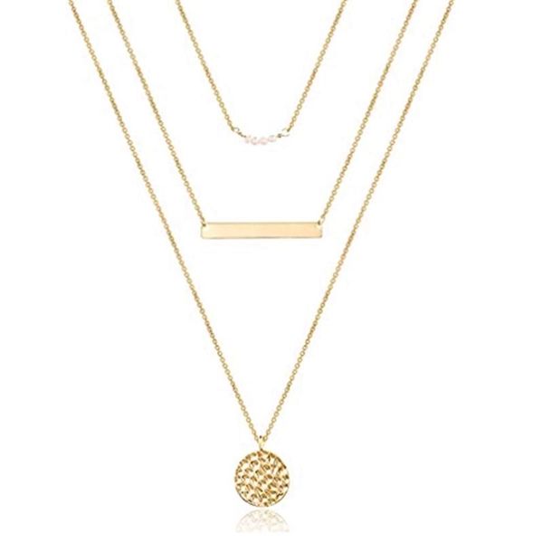 chains cosyoo 2021 vintage layered choker necklace dainty fashion pendant triple layer geometry chokers jewelry gift, Silver
chains cosyoo 2021 vintage layered choker necklace dainty fashion pendant triple layer geometry chokers jewelry gift, Silver