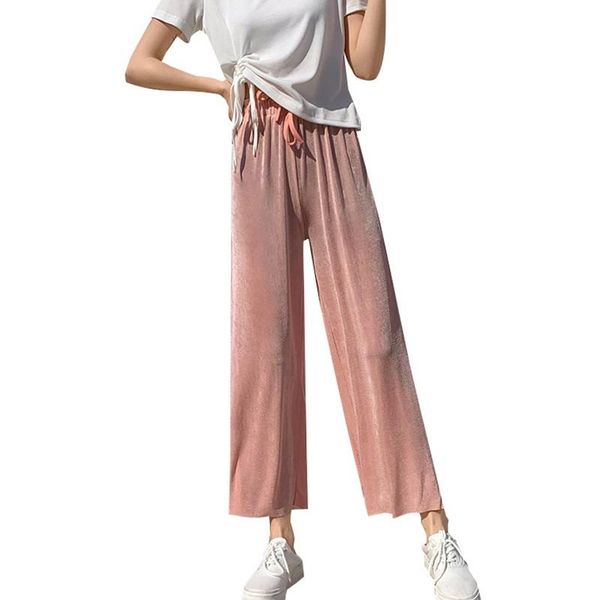 women's pants & capris ice silk loose women spring summer thin high waist long fashion solid female trousers korean style, Black;white
women's pants & capris ice silk loose women spring summer thin high waist long fashion solid female trousers korean style, Black;white