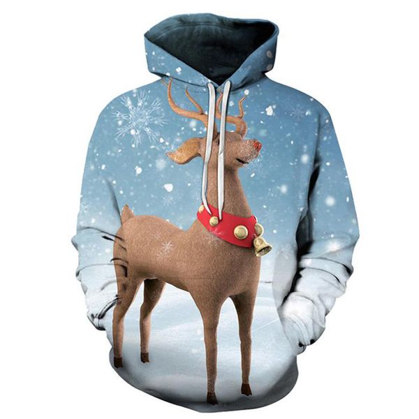 christmas cute little elk pattern hoodie visual impact party punk gothic round neck sweater hoodie, Black
christmas cute little elk pattern hoodie visual impact party punk gothic round neck sweater hoodie, Black