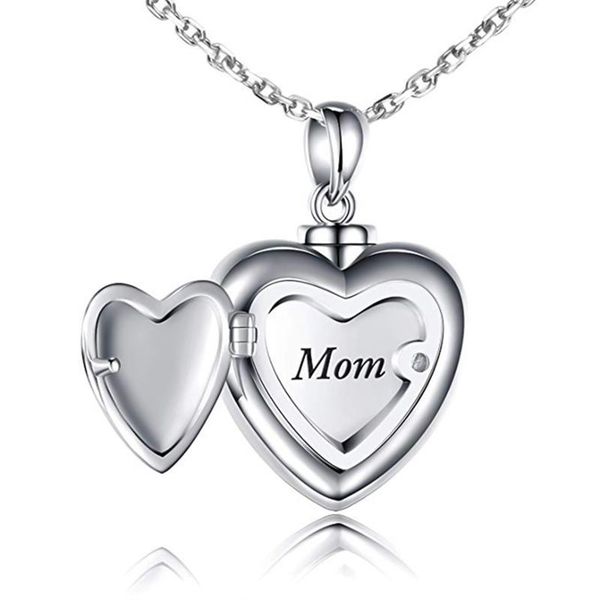 pendant necklaces openable heart urn necklace cremation for ashes crystals fine keepsake memorial jewelry, Silver
pendant necklaces openable heart urn necklace cremation for ashes crystals fine keepsake memorial jewelry, Silver