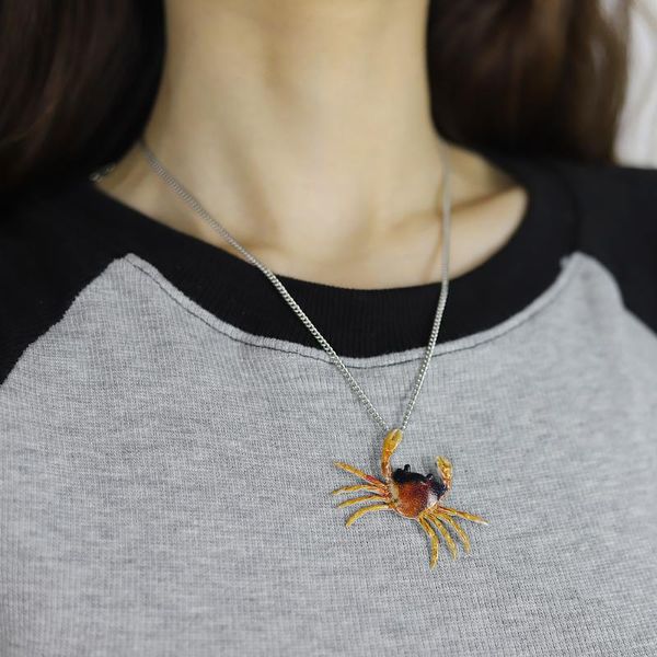 pendant necklaces high-quality crab earrings metal cute animal stud necklace fashion jewelry accessories for women wholesale, Silver
pendant necklaces high-quality crab earrings metal cute animal stud necklace fashion jewelry accessories for women wholesale, Silver