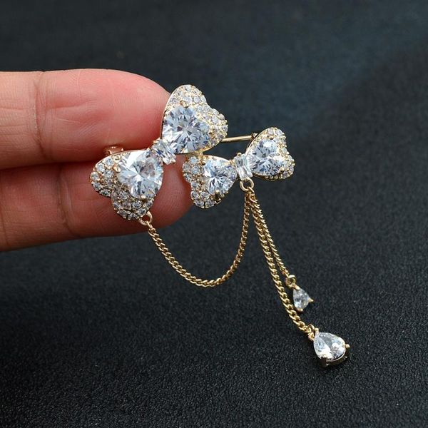 pins, brooches cindy xiang cubic zirconia bowknot for women long tassel fashion brooch pin copper jewelry 2 colors available gift, Gray
pins, brooches cindy xiang cubic zirconia bowknot for women long tassel fashion brooch pin copper jewelry 2 colors available gift, Gray