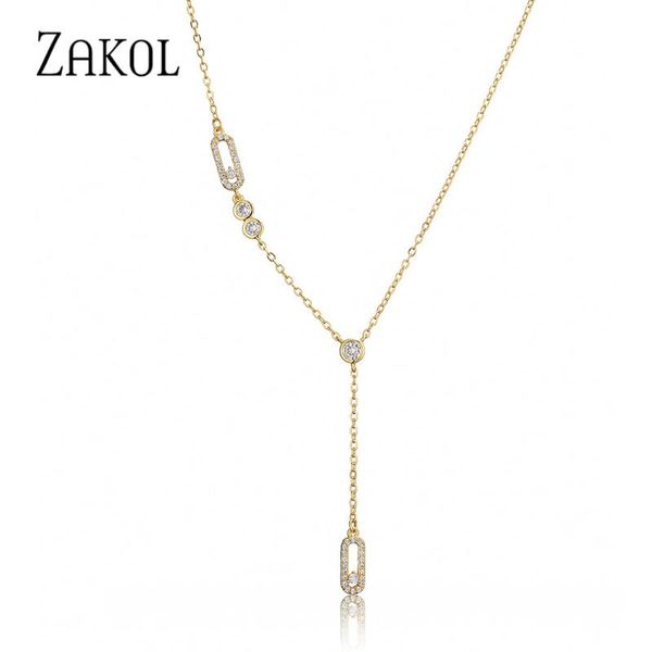 pendant necklaces zakol 2021 two colors plating cubic zirconia long chain necklace women evening party fsnp5006, Silver
pendant necklaces zakol 2021 two colors plating cubic zirconia long chain necklace women evening party fsnp5006, Silver