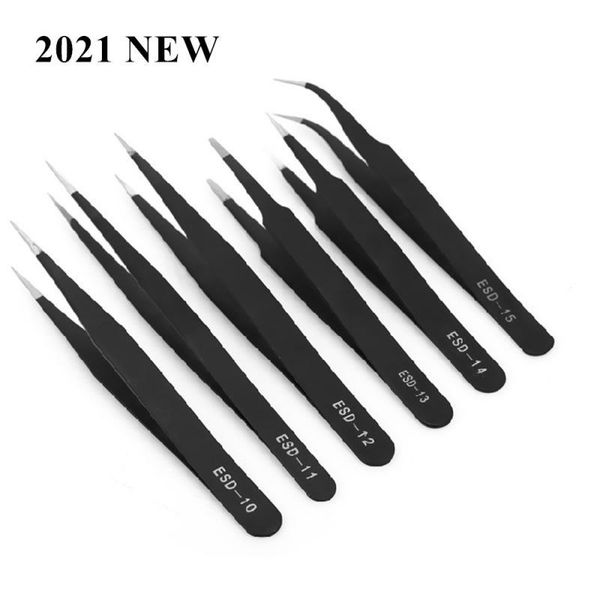 professional hand tool sets 6 pcs anti-static esd stainless steel tweezers maintenance tools industrial precision curved straight repair
professional hand tool sets 6 pcs anti-static esd stainless steel tweezers maintenance tools industrial precision curved straight repair
