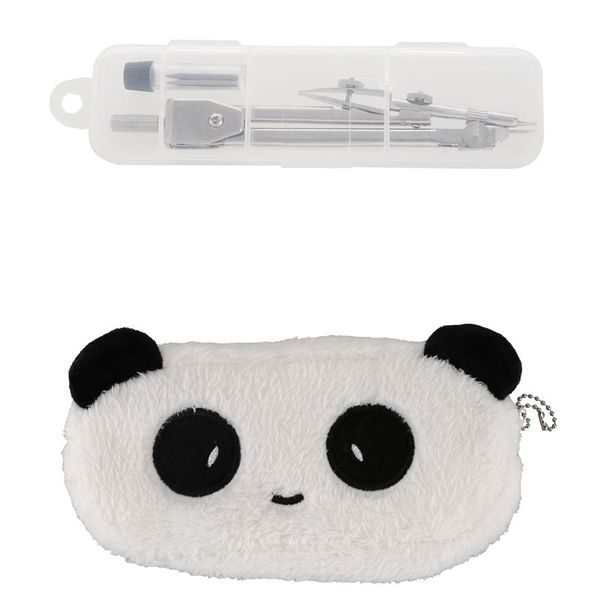 school stationery drawing tool silver tone metal drafting compasses set with kids cartoon pencil case plush pen bag bags
school stationery drawing tool silver tone metal drafting compasses set with kids cartoon pencil case plush pen bag bags