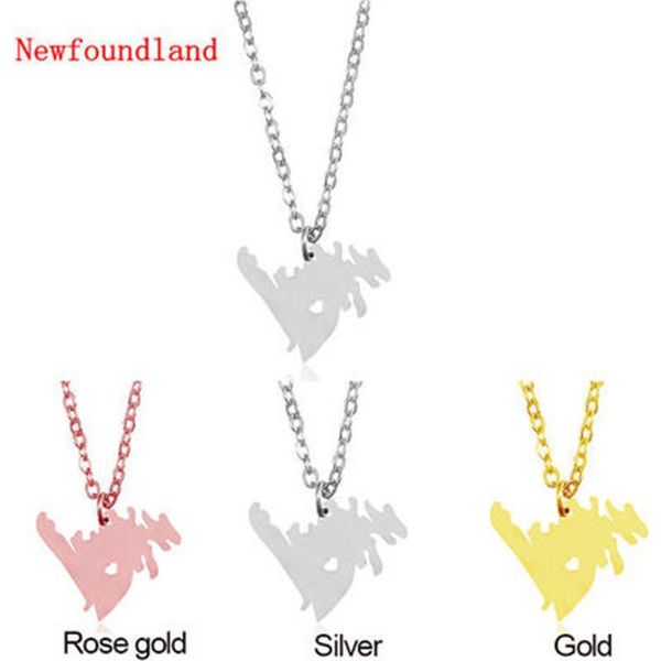 pendant necklaces fashion canadian map necklace stainless steel foundland pendant, women's jewelry, Silver
pendant necklaces fashion canadian map necklace stainless steel foundland pendant, women's jewelry, Silver