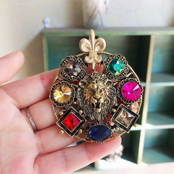 factory wholesale new exaggerated rhinestone animal lion head domineering formal coat brooch accessories hea/rtsch/rome
factory wholesale new exaggerated rhinestone animal lion head domineering formal coat brooch accessories hea/rtsch/rome