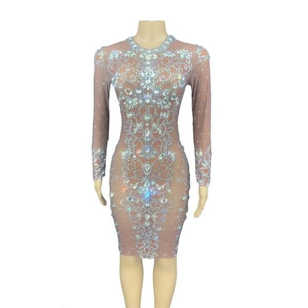 casual dresses nude see through mesh silver crystals dress women birthday celebrate transparent long sleeve prom stones costume, Black;gray
casual dresses nude see through mesh silver crystals dress women birthday celebrate transparent long sleeve prom stones costume, Black;gray