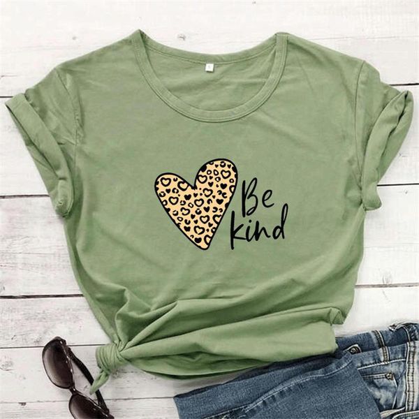 women's t-shirt women love be kind leopard print trendy tee casual ladies graphics cotton funny aesthetic short sleeve crew neck, White
women's t-shirt women love be kind leopard print trendy tee casual ladies graphics cotton funny aesthetic short sleeve crew neck, White