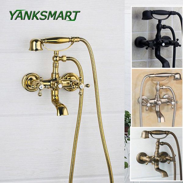 wall mounted bath faucet with hand classic shower tap bathroom bathtub mixer and cold water dual control sets
wall mounted bath faucet with hand classic shower tap bathroom bathtub mixer and cold water dual control sets