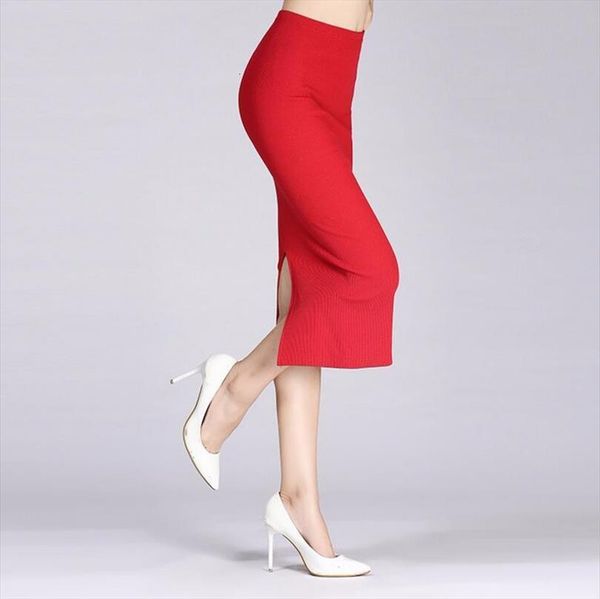 spring autumn long pencil women skirt slim package hip maxi lady winter wool rib knit midi saia, Black
spring autumn long pencil women skirt slim package hip maxi lady winter wool rib knit midi saia, Black