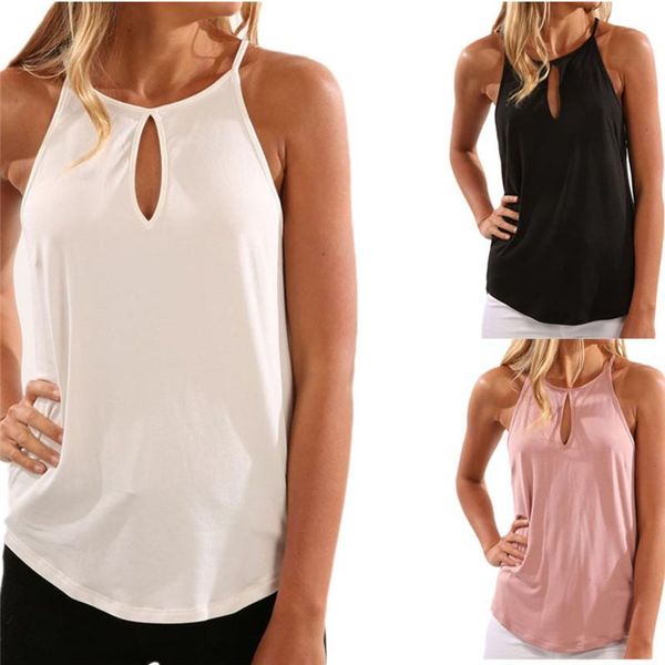 women's tanks & camis women vest summer solid color tank casual sleeveless swing fashion female hollow out o-neck, White
women's tanks & camis women vest summer solid color tank casual sleeveless swing fashion female hollow out o-neck, White