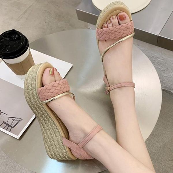 sandals summer women's wedge platform ladies shoes weaving buckle strap female peep toe footwear comfort plus size woman, Black
sandals summer women's wedge platform ladies shoes weaving buckle strap female peep toe footwear comfort plus size woman, Black