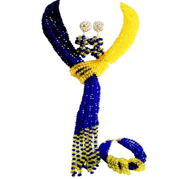 earrings & necklace characteristic royal blue yellow women crystal beaded sets for engagement 10c-wj-24, Silver
earrings & necklace characteristic royal blue yellow women crystal beaded sets for engagement 10c-wj-24, Silver