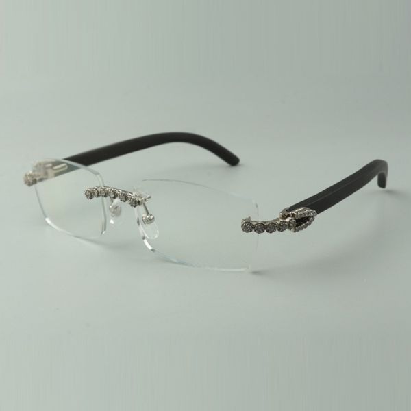 2022 natural black wooden glasses frame 3524012 with luxury bouquet diamonds for unisex, size: 56-36 -18-135mm, Silver
2022 natural black wooden glasses frame 3524012 with luxury bouquet diamonds for unisex, size: 56-36 -18-135mm, Silver