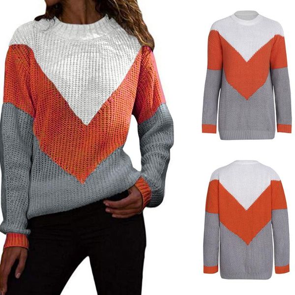 women's sweaters women contrast stitching knit sweater shirt blouse round neck long sleeve casual autumn winter cxz, White;black
women's sweaters women contrast stitching knit sweater shirt blouse round neck long sleeve casual autumn winter cxz, White;black