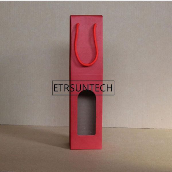 gift wrap 100pcs kraft paper red wine box handheld single/double bottle bag window packaging party supplies
gift wrap 100pcs kraft paper red wine box handheld single/double bottle bag window packaging party supplies