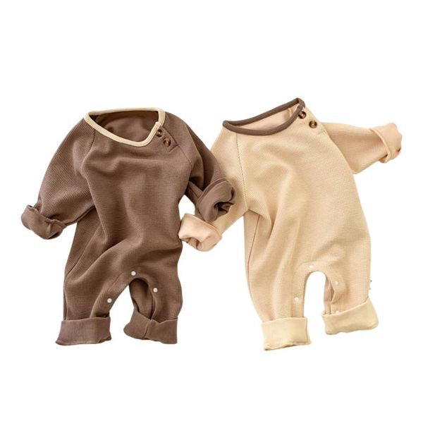 jumpsuits 0-24m baby toddlers jumpsuit boys girls walf checks o-neck patch long sleeve rompers with snaps casaual spring fall outfit, Blue
jumpsuits 0-24m baby toddlers jumpsuit boys girls walf checks o-neck patch long sleeve rompers with snaps casaual spring fall outfit, Blue