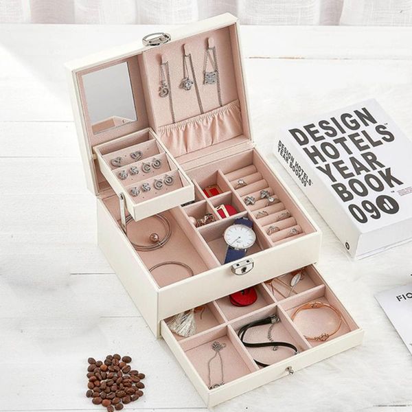 jewelry pouches, bags storage multi layer simple solid portable rings box travel makeup organizer gift earrings stud with key, Pink;blue
jewelry pouches, bags storage multi layer simple solid portable rings box travel makeup organizer gift earrings stud with key, Pink;blue