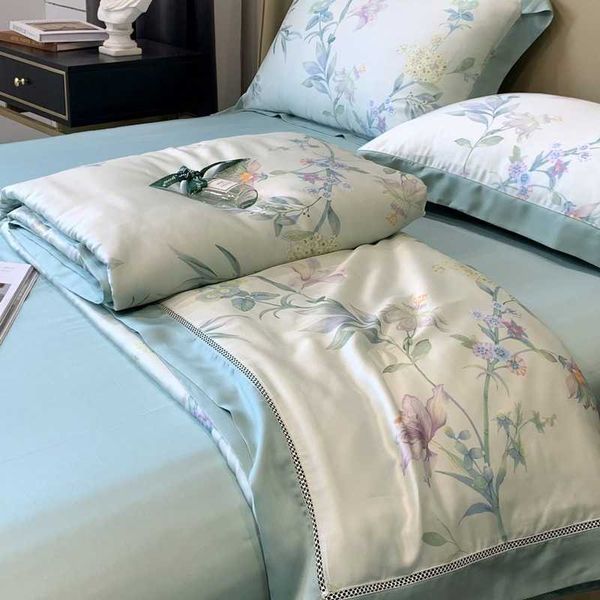 american style 80 thread lanjing tiansi four piece set of double-sided lessel high-end simple pastoral 1.8m bedding fitted sheet
american style 80 thread lanjing tiansi four piece set of double-sided lessel high-end simple pastoral 1.8m bedding fitted sheet