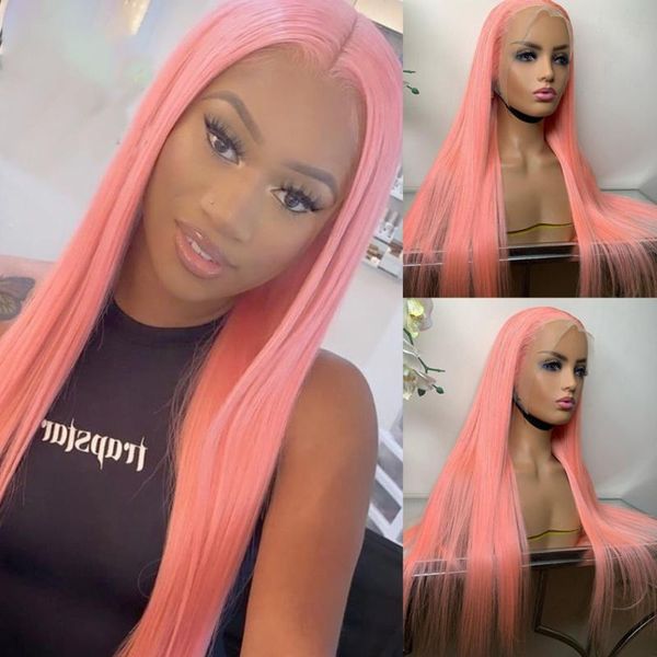 synthetic wigs 26inch long pink color silky straight preplucked lace front wig for fashion black women with baby hair cosplay daily
synthetic wigs 26inch long pink color silky straight preplucked lace front wig for fashion black women with baby hair cosplay daily