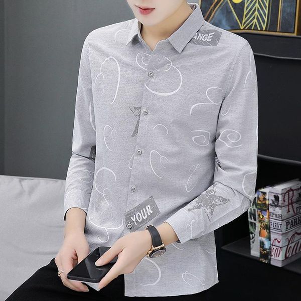 men's casual shirts mens autumn shirt simplicity floral letters printing thin long sleeve youth lapel loose student handsome cardigan, White;black
men's casual shirts mens autumn shirt simplicity floral letters printing thin long sleeve youth lapel loose student handsome cardigan, White;black