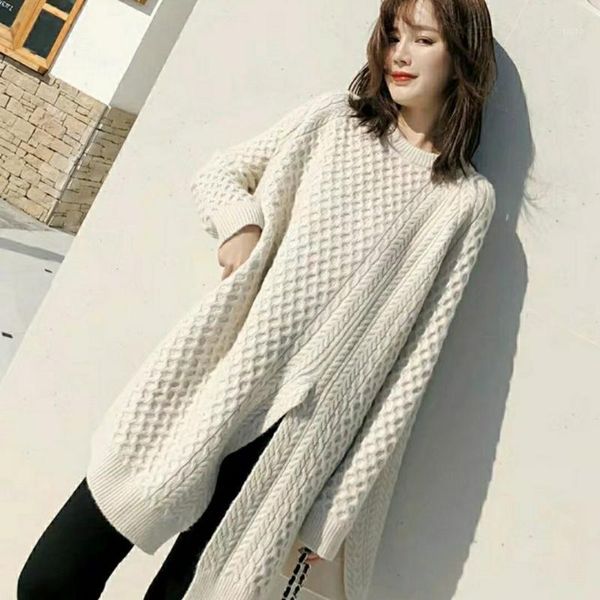 korean style vintage women side split beige white jumpers women's turtleneck warm thick female sweater d647 sweaters, White;black
korean style vintage women side split beige white jumpers women's turtleneck warm thick female sweater d647 sweaters, White;black
