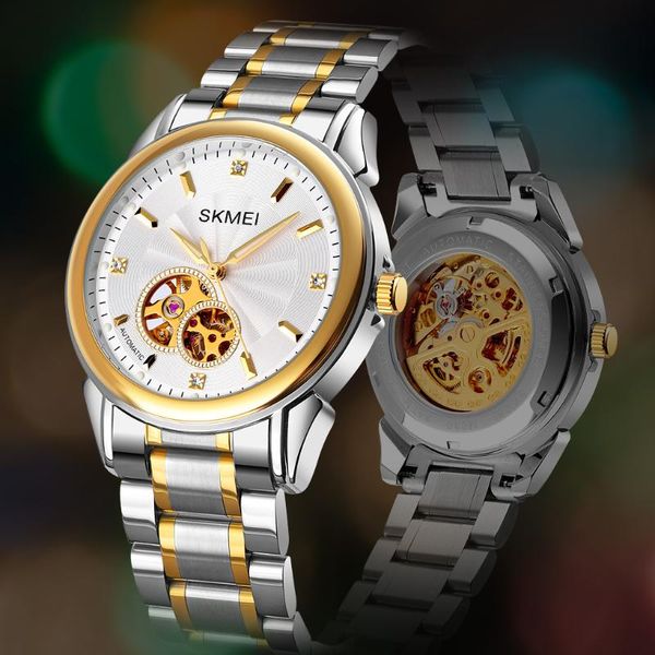 wristwatches skmei men watches luxury bussiness watch automatic mechanical silver stainless steel rhinestone clock date wristwatch, Slivery;brown
wristwatches skmei men watches luxury bussiness watch automatic mechanical silver stainless steel rhinestone clock date wristwatch, Slivery;brown