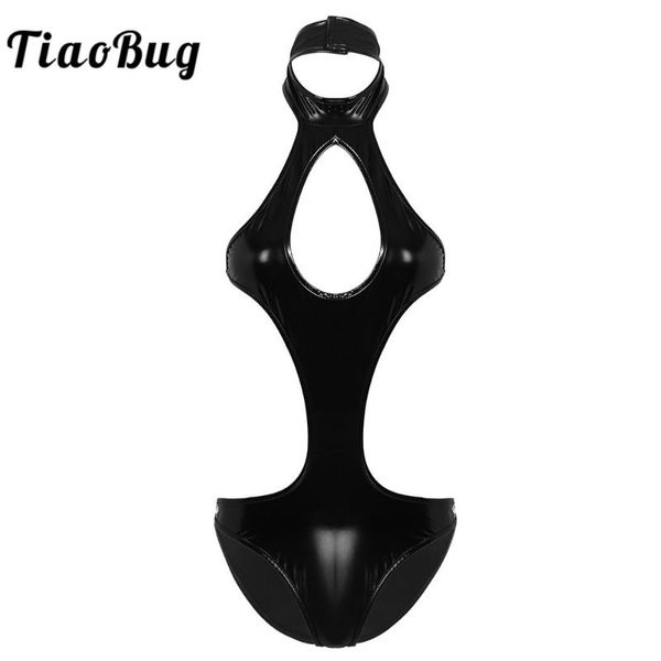 tiaobug women patent leather lingerie swimwear halter backless high cut bodysuit rave costume beachwear monokini swimsuit one-piece sui
tiaobug women patent leather lingerie swimwear halter backless high cut bodysuit rave costume beachwear monokini swimsuit one-piece sui