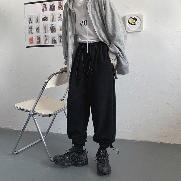 autumn cotton sweatpants men's fashion solid color casual joggers pants men streetwear wild loose hip-hop straight trousers mens, Black
autumn cotton sweatpants men's fashion solid color casual joggers pants men streetwear wild loose hip-hop straight trousers mens, Black