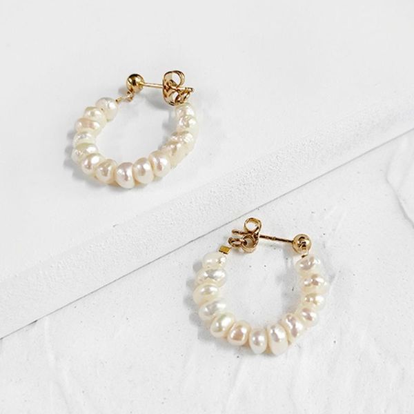 hoop & huggie white beaded natural freshwater dainty pearl wrap earrings for women girls minimalist style 2021 fashion jewelry, Golden;silver
hoop & huggie white beaded natural freshwater dainty pearl wrap earrings for women girls minimalist style 2021 fashion jewelry, Golden;silver