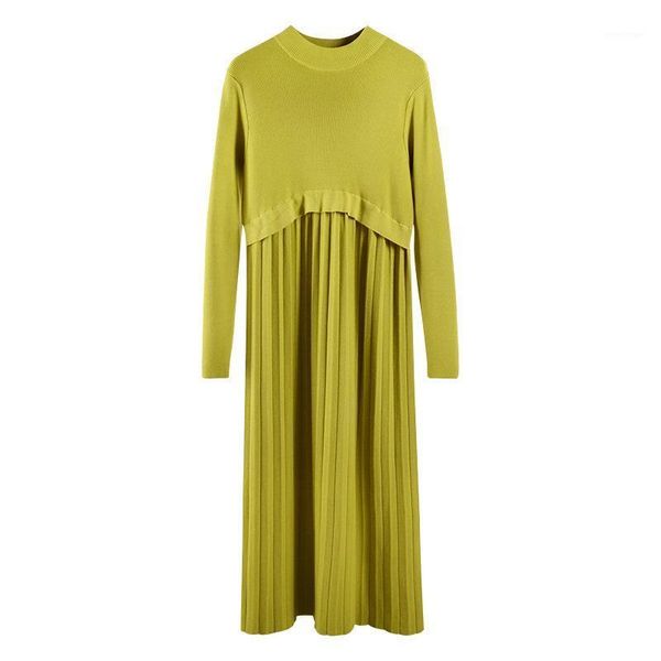 casual dresses 2021 autumn and winter dress korean version knit solid color pullover long-sleeved sweater knitted pleated, Black;gray
casual dresses 2021 autumn and winter dress korean version knit solid color pullover long-sleeved sweater knitted pleated, Black;gray