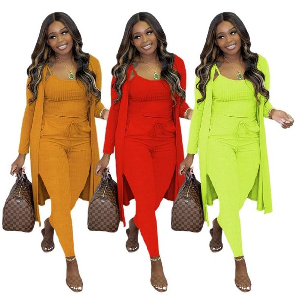 women's two piece pants casual solid knitted rib 3 outfits elegant streetwear long sleeve coat sling crop drawstring slim matching set, White
women's two piece pants casual solid knitted rib 3 outfits elegant streetwear long sleeve coat sling crop drawstring slim matching set, White