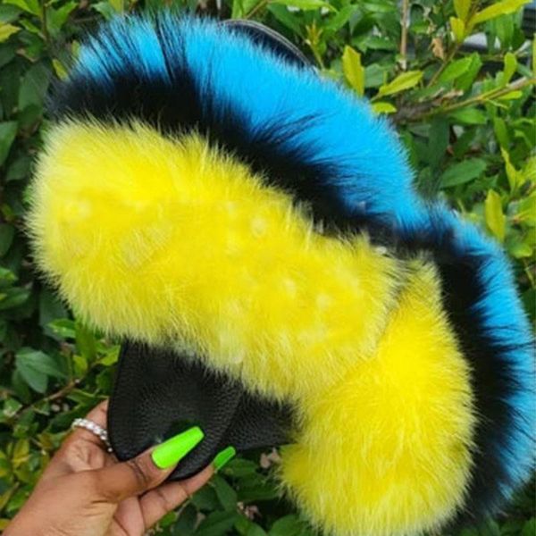 woman fall spring furry slides fluffy sandals raccoon shoes fuzzy slippers fur flip flops slide rainbow designer sandal, Black 
woman fall spring furry slides fluffy sandals raccoon shoes fuzzy slippers fur flip flops slide rainbow designer sandal, Black
