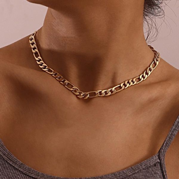 chains retro necklace women simple necklaces woman european fashion jewelry gold color trendy elegant metal collier, Silver
chains retro necklace women simple necklaces woman european fashion jewelry gold color trendy elegant metal collier, Silver