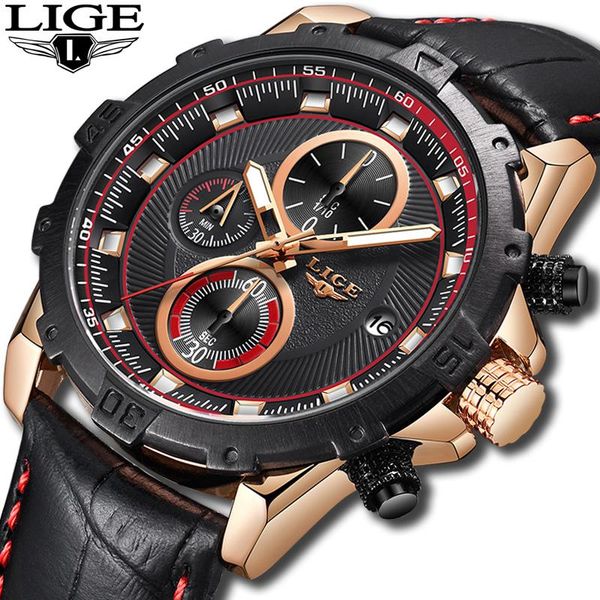 wristwatches lige male quartz wrist watch men military sport leather waterproof watches chronograph relojes para hombres, Slivery;brown
wristwatches lige male quartz wrist watch men military sport leather waterproof watches chronograph relojes para hombres, Slivery;brown