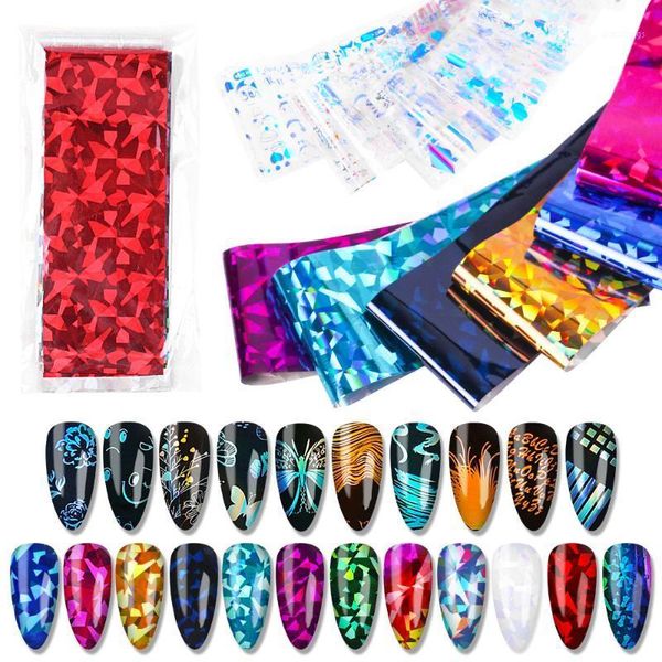 22color/lot holo nail foil set 4*20cm diy art decorations laser silver transfer sticker1, Black
22color/lot holo nail foil set 4*20cm diy art decorations laser silver transfer sticker1, Black