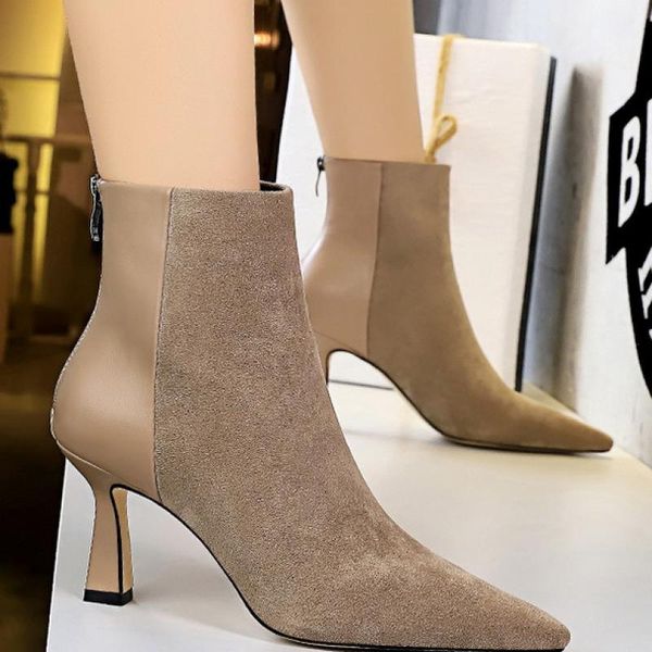 boots 2021 fashion women solid color ankle ladies zipper elegant women's pumps female casual party outdoor shoes, Black
boots 2021 fashion women solid color ankle ladies zipper elegant women's pumps female casual party outdoor shoes, Black