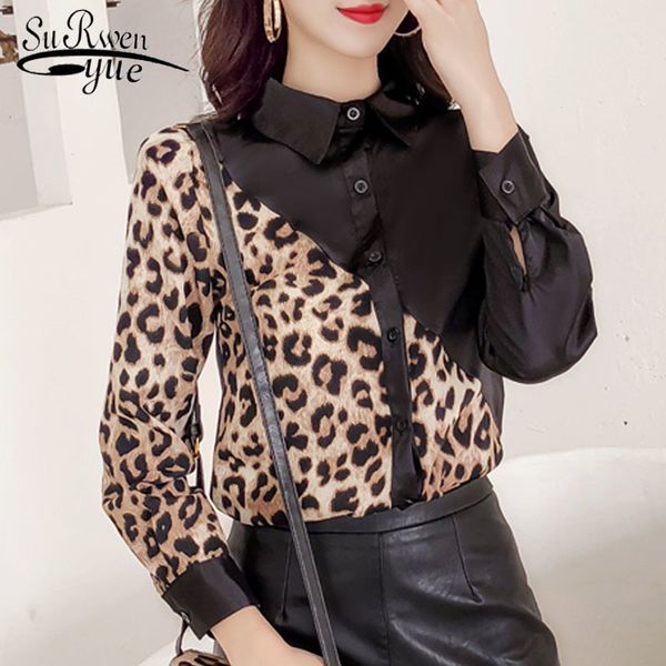 fashion women chiffon blouses turn-down collar casual clothing long sleeve leopard 5704 50 210508, White
fashion women chiffon blouses turn-down collar casual clothing long sleeve leopard 5704 50 210508, White