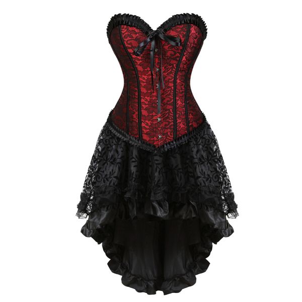 new womens overbust corset carnival dress showgirl costume petticoat mini skirt halloween costume waist cincher bustier, Black;white
new womens overbust corset carnival dress showgirl costume petticoat mini skirt halloween costume waist cincher bustier, Black;white